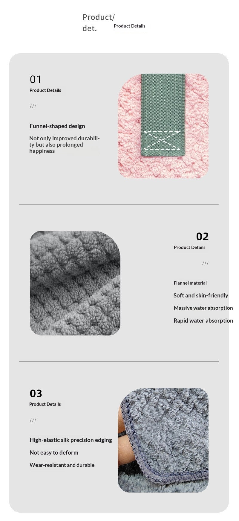Serviette cheveux — absorption