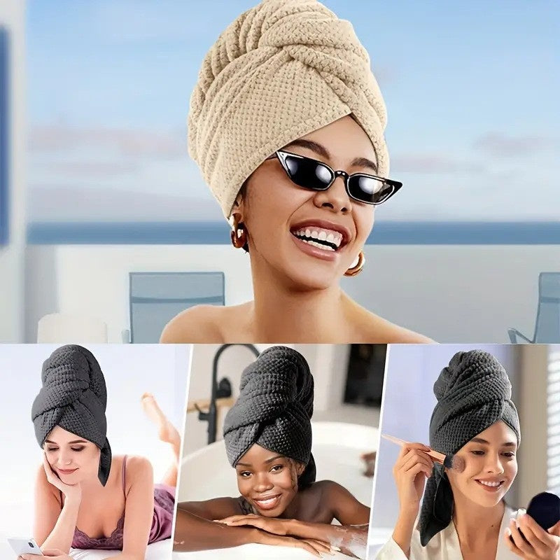 Serviette cheveux — utilisation