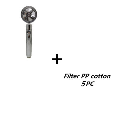 Pommeau filtrant argent avec 5 filtres