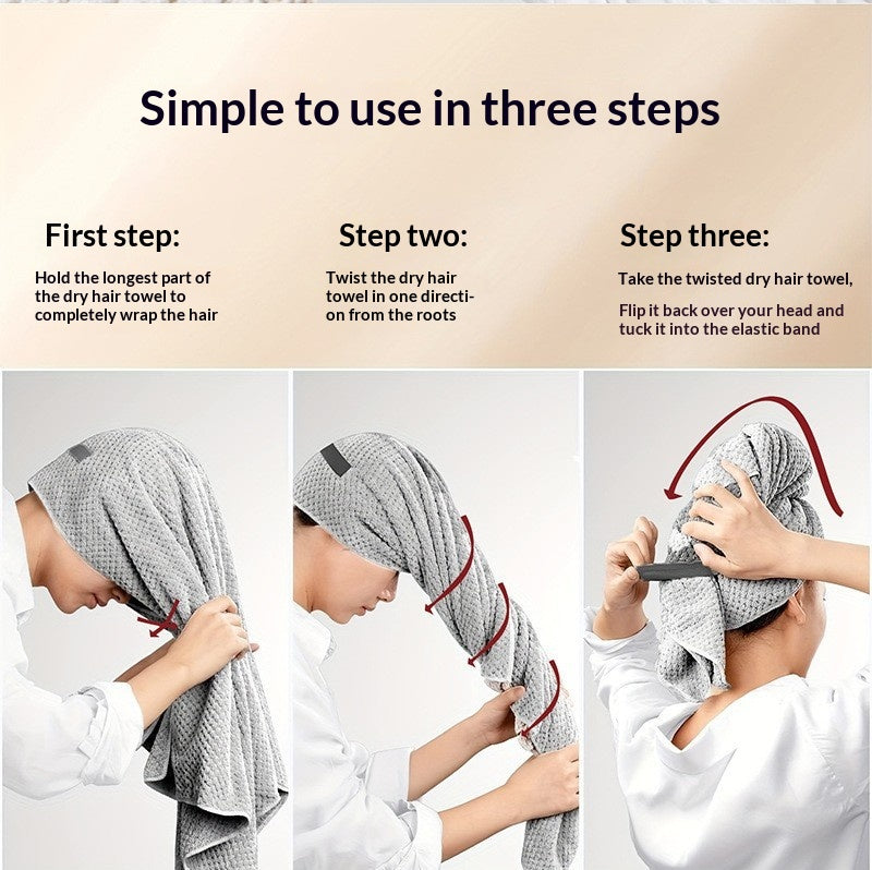 Serviette cheveux microfibre — détail matière