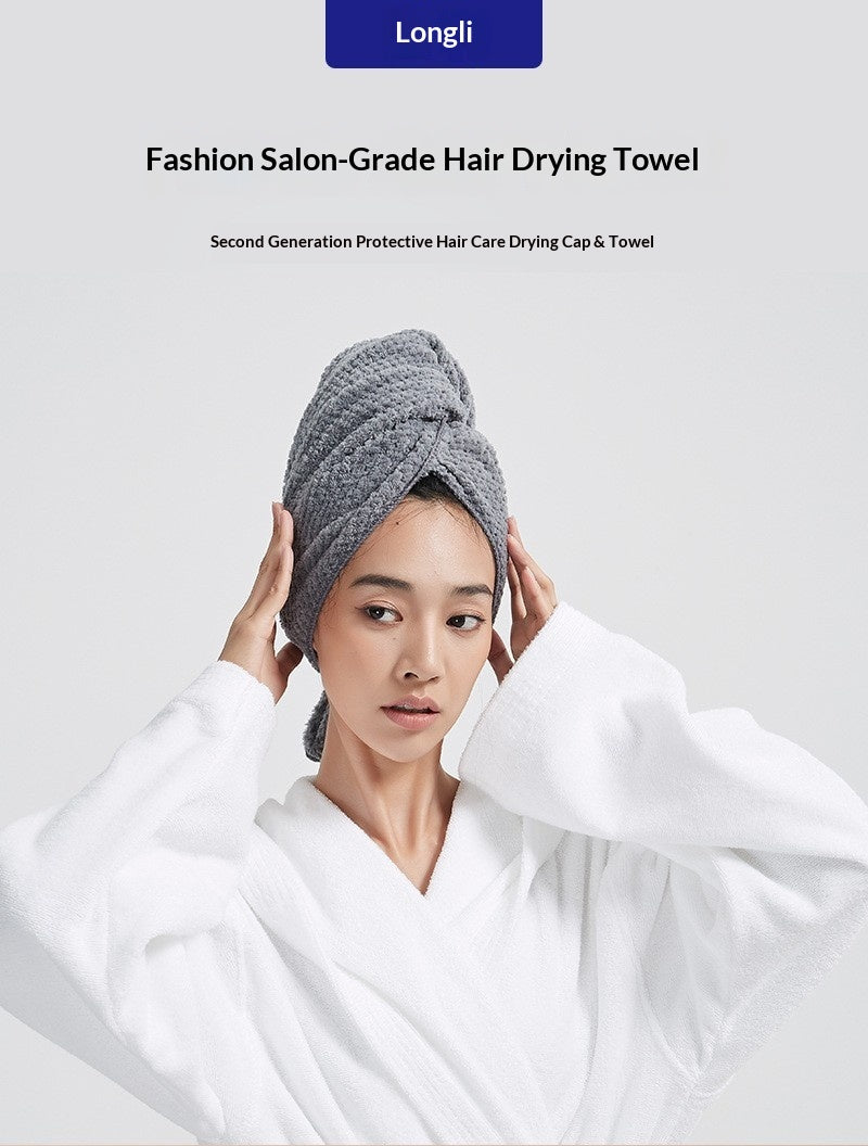 Serviette turban portée — démonstration